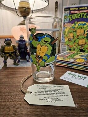 2014 Teenage Mutant Ninja Turtles Leonardo 16oz Glass Tumbler